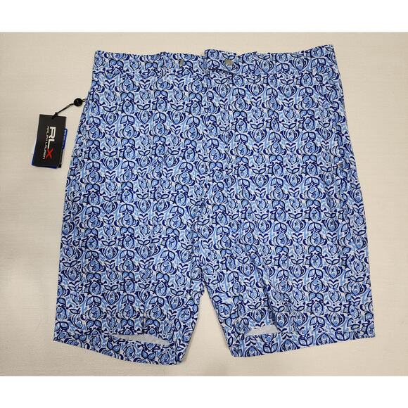 RLX Ralph Lauren classic shorts W34'' x L20'' Fish Print - Picture 3 of 7